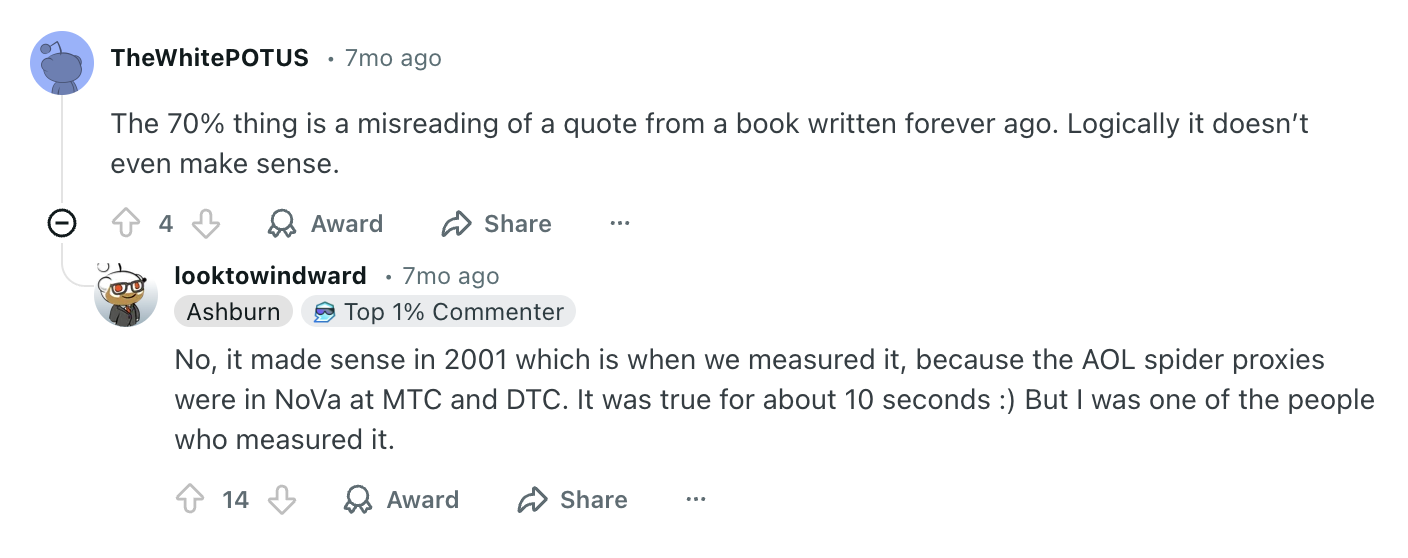 Comment from a former AOL employee